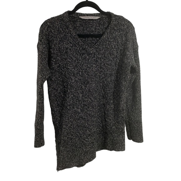 Athleta sweater northern lights knit v neck soft cashmere‎ blend small warm soft - Picture 1 of 4